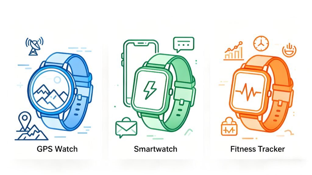 GPS Watches VS.Smartwatches VS. Fitness Trackers