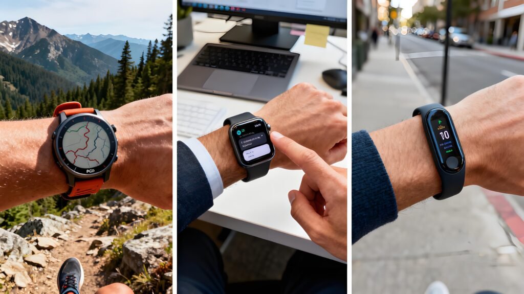 The definitions of GPS Watches, Smartwatches, and Fitness Trackers