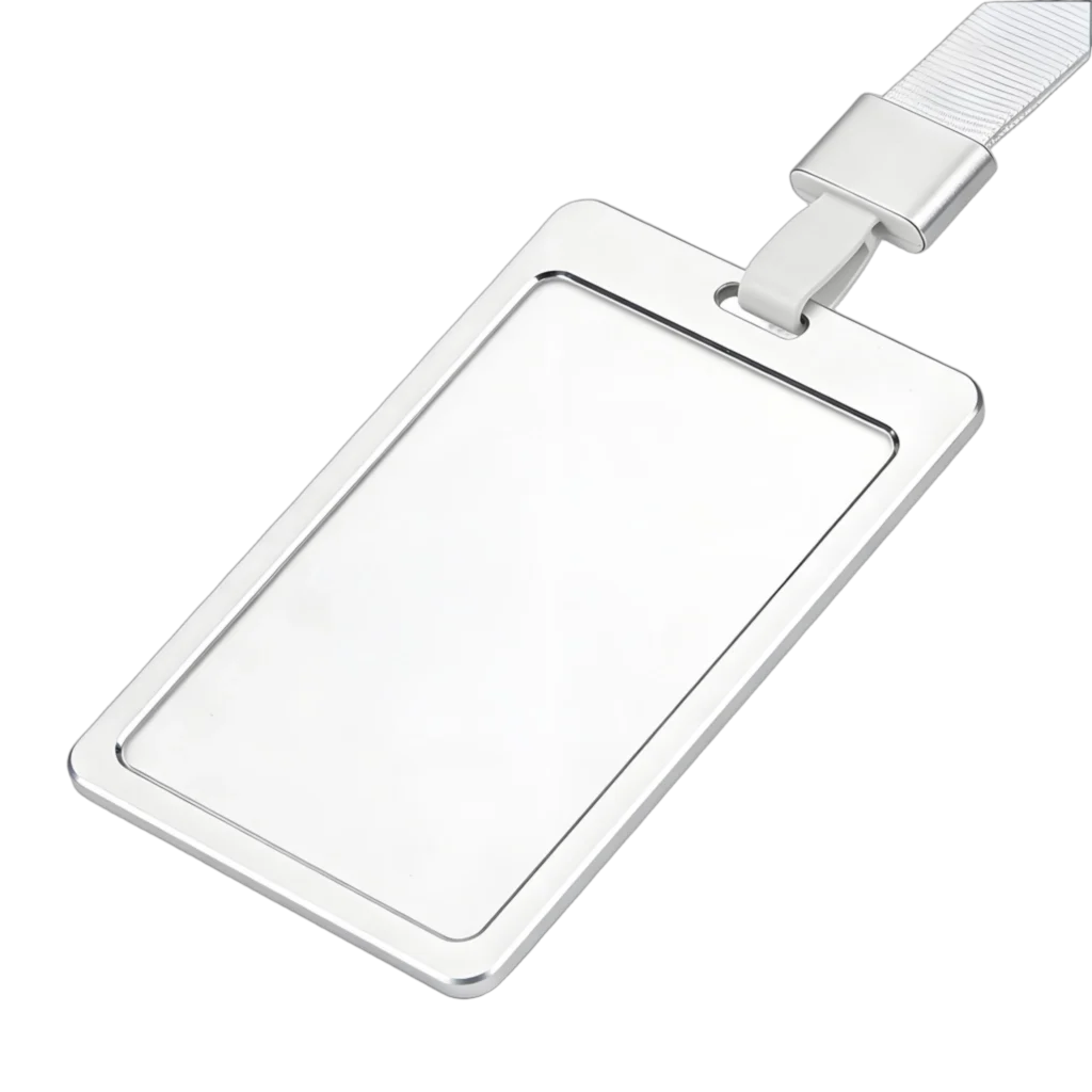 Ultra-thin, lightweight tracking tag for office buildings and healthcare facility staff.