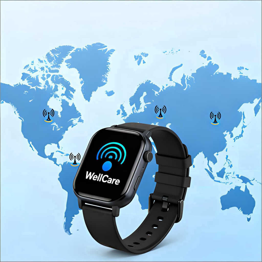 Global Network Coverage of Blood Pressure Monitoring Smartwatches