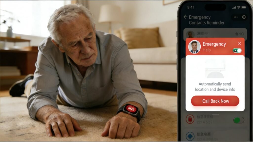 Fall Alert Watch for Seniors Emergency Response