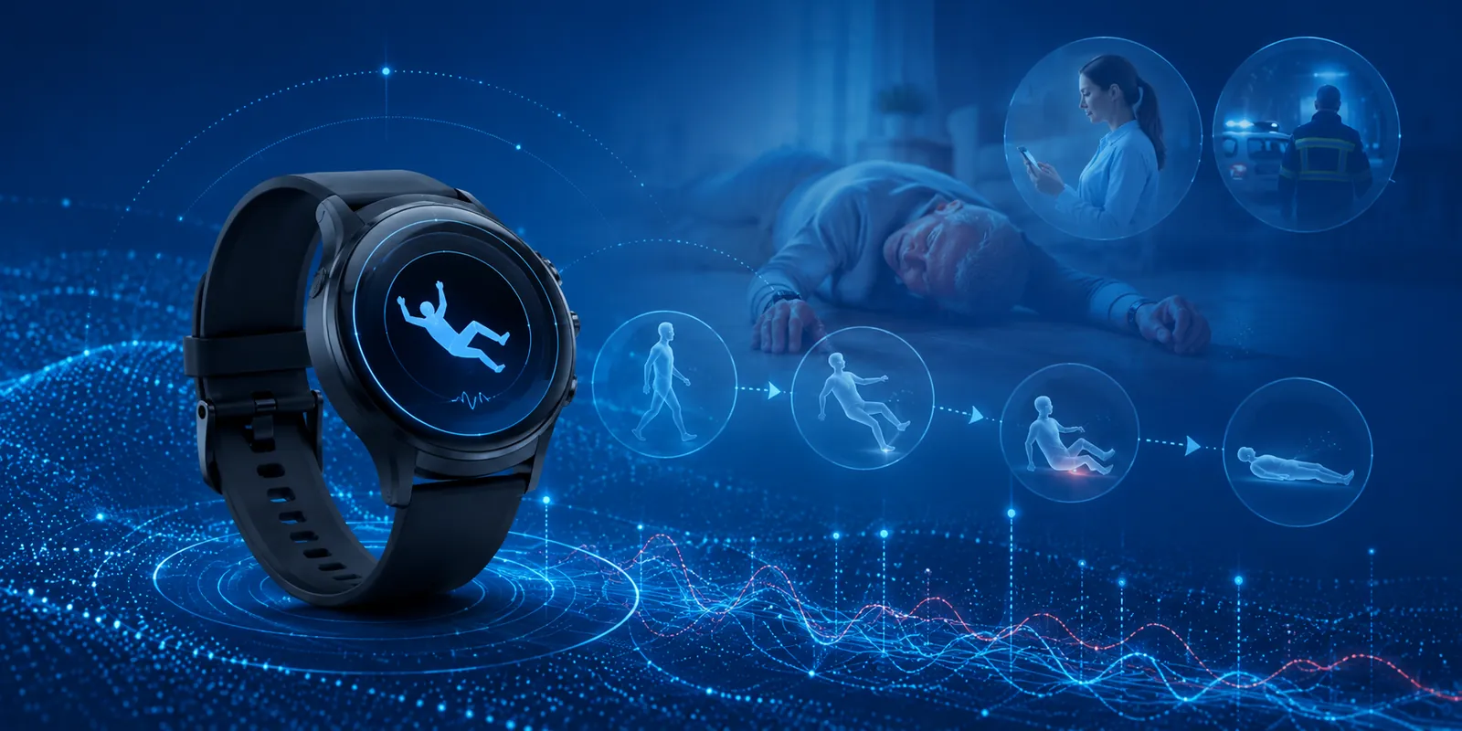 how does fall detection work in a watch