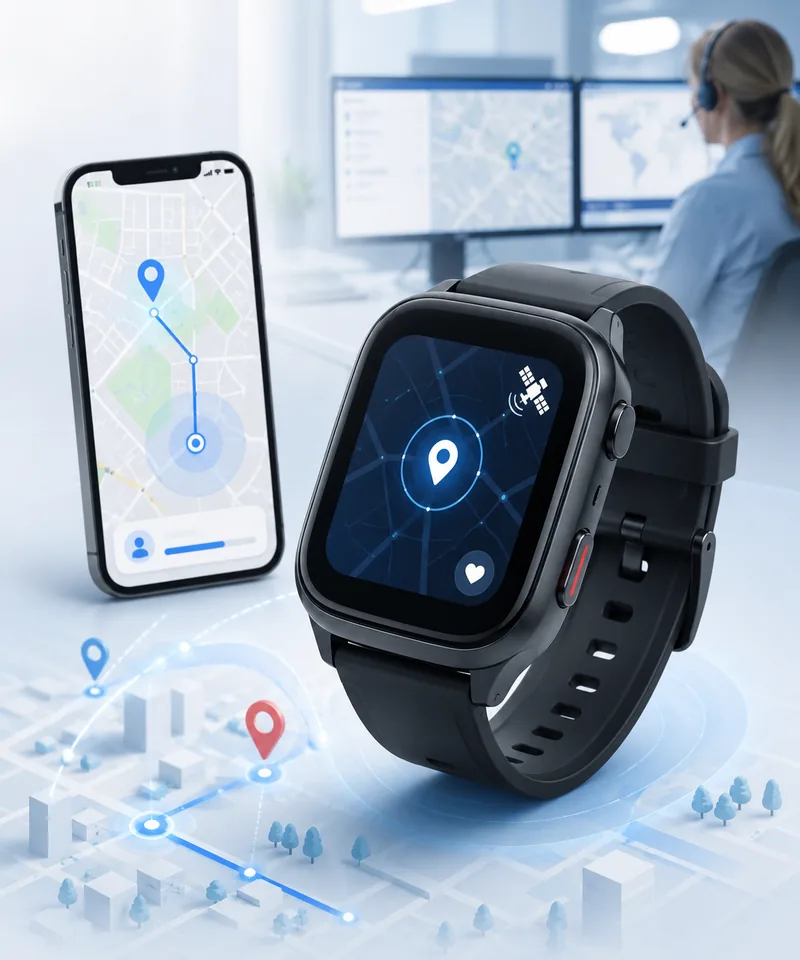 gps safety watch location sharing