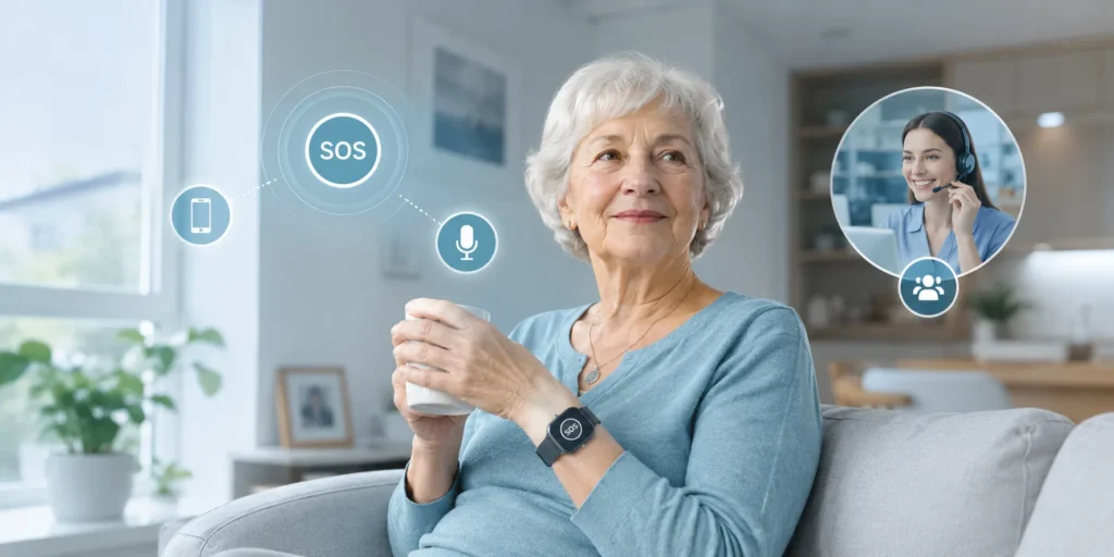Safety watch for elderly independent living programs