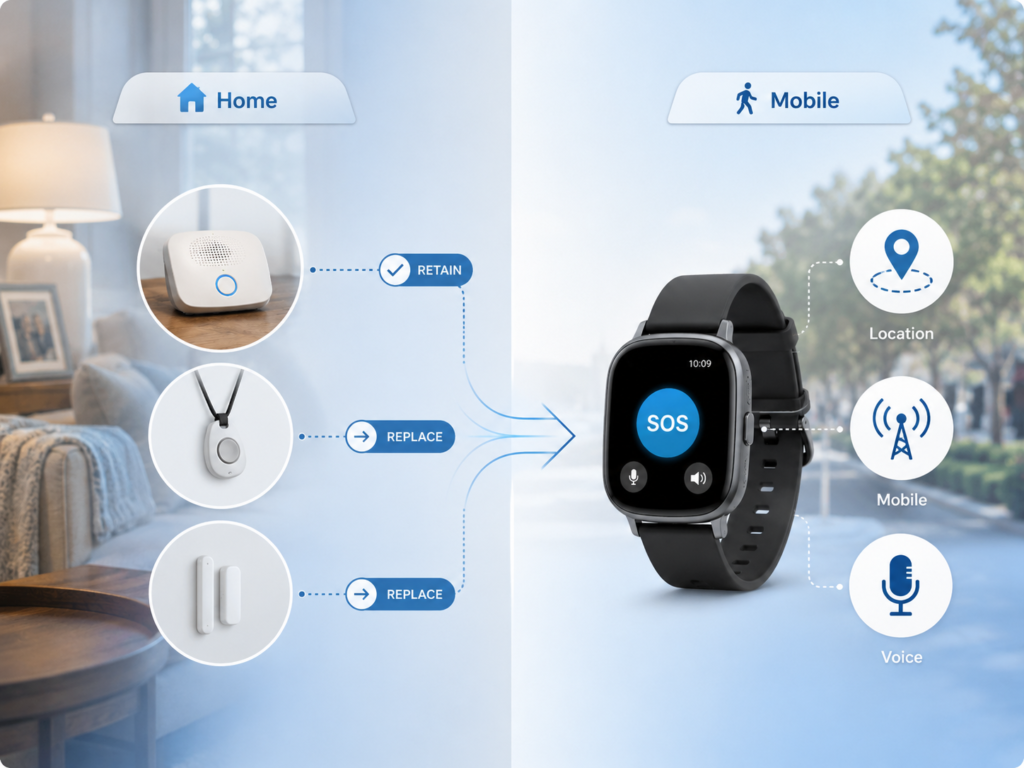 home to mobile alert service transition
