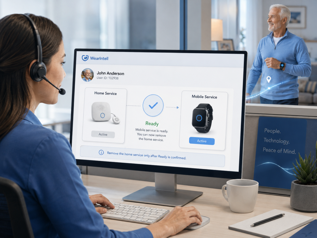 medical alert service cutover check